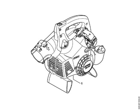 Sopladores (BG, BR) BG 50 Níºmero de máquinaÂ  de la marca Stihl